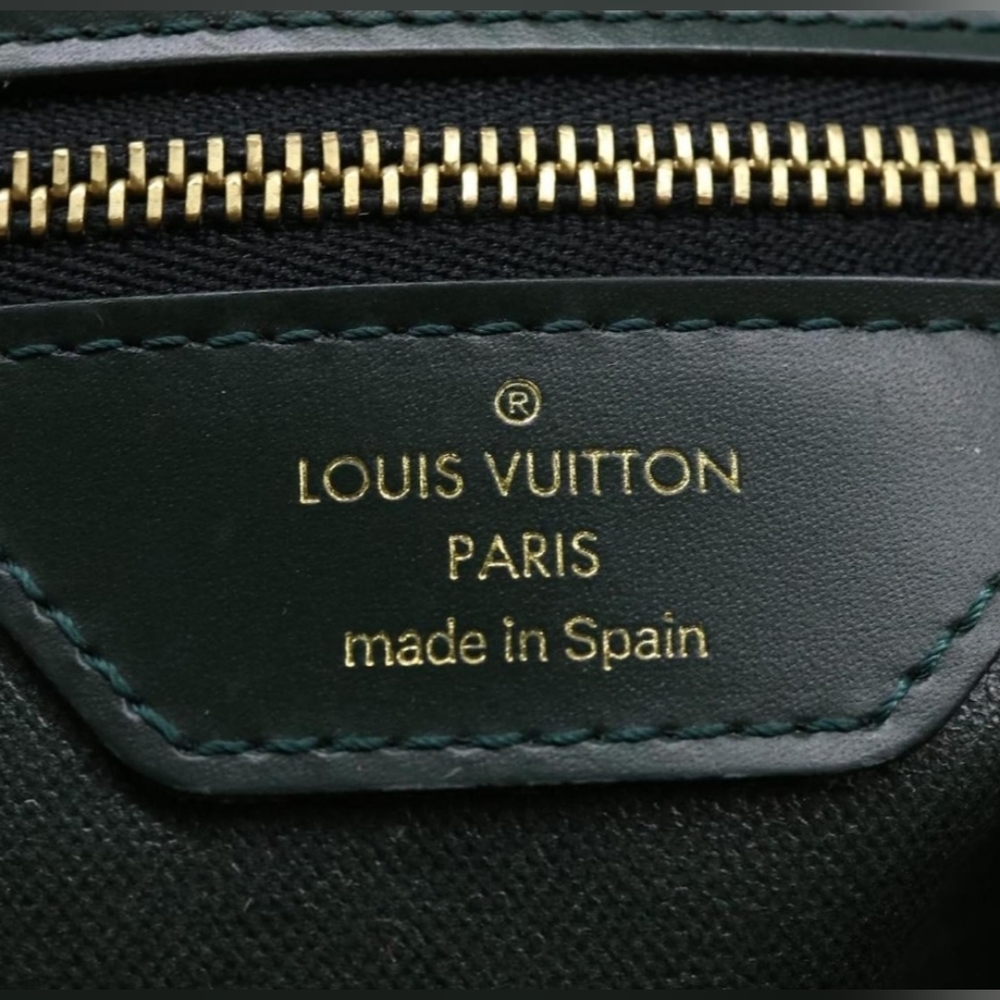 Louis Vuitton Taiga Parana Epicea Green Canvas Leather Clutch Pouch/ Bag (GUC) - Picture 11 of 16